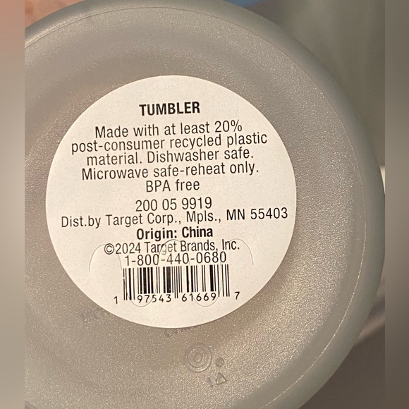 Elegant Frosted Grey Plastic cups set of 8 - Picture 2 of 4